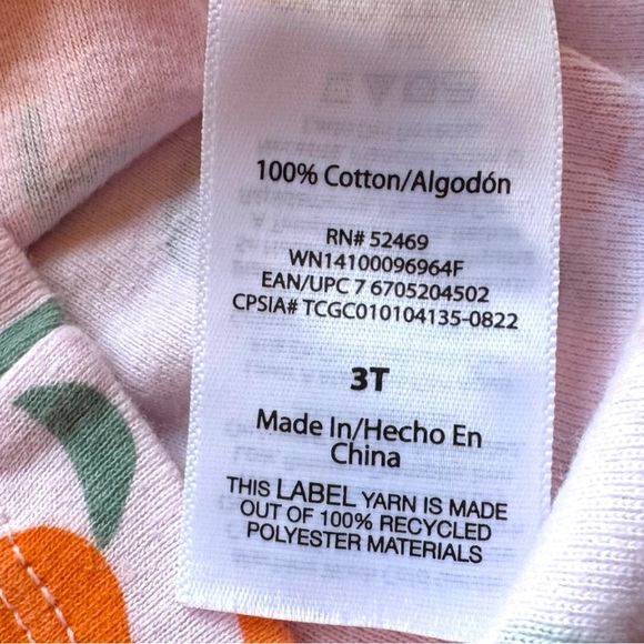 Toddler Girl Pajama Set Bundle - Size 3T (3 Sets) - Flamingos / Floral / Fruit - Picture 4 of 14